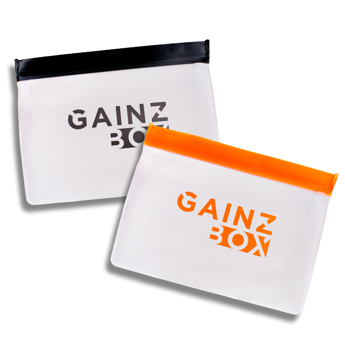 Gainz Box Reusable Ziploc Bags (2-pack)