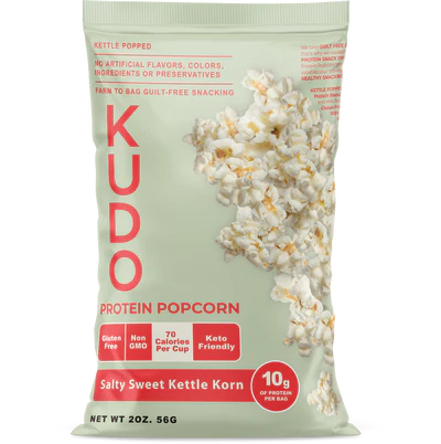Kudo Protein Popcorn Salty Sweet Kettle Korn